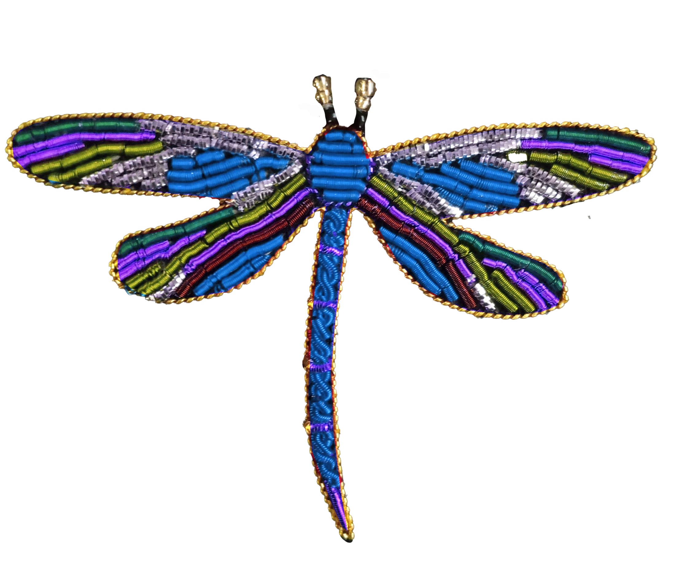 Blue Dragonfly Brooch