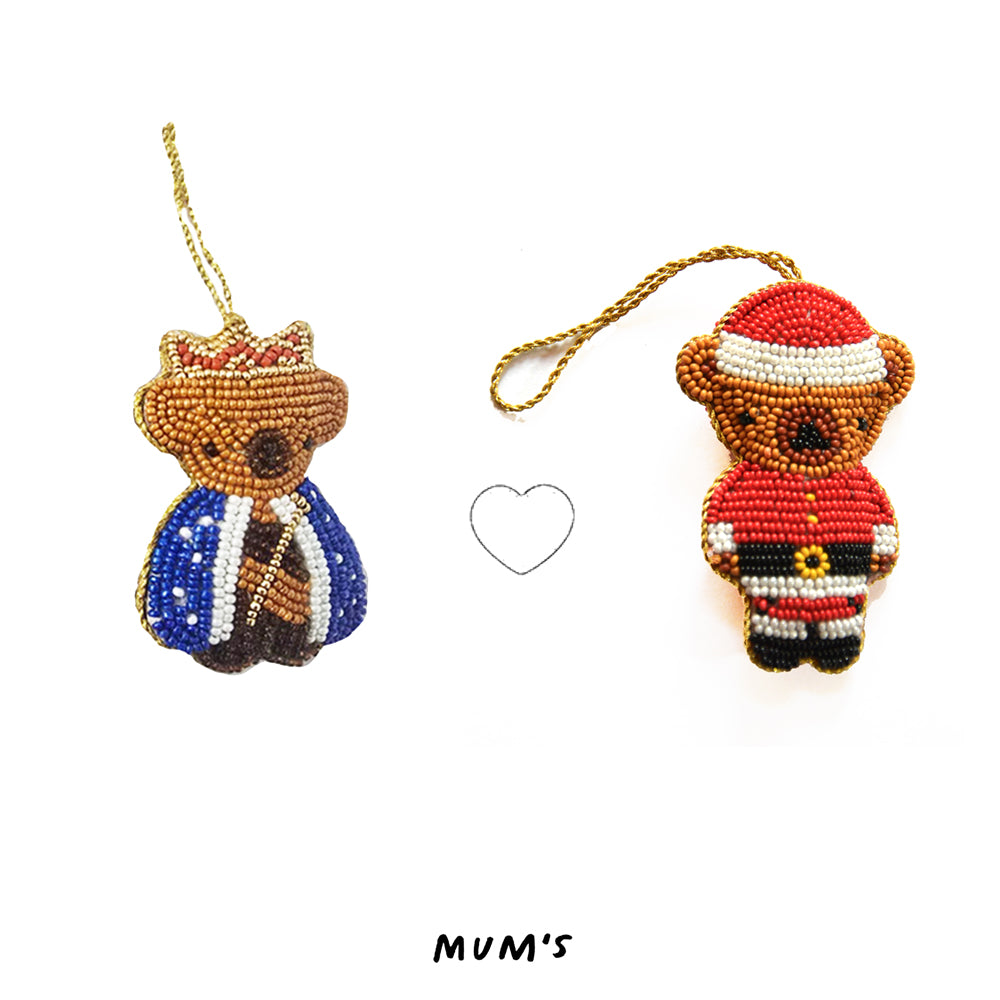 King Bear + Christmas Bear, Ornament Gift Set