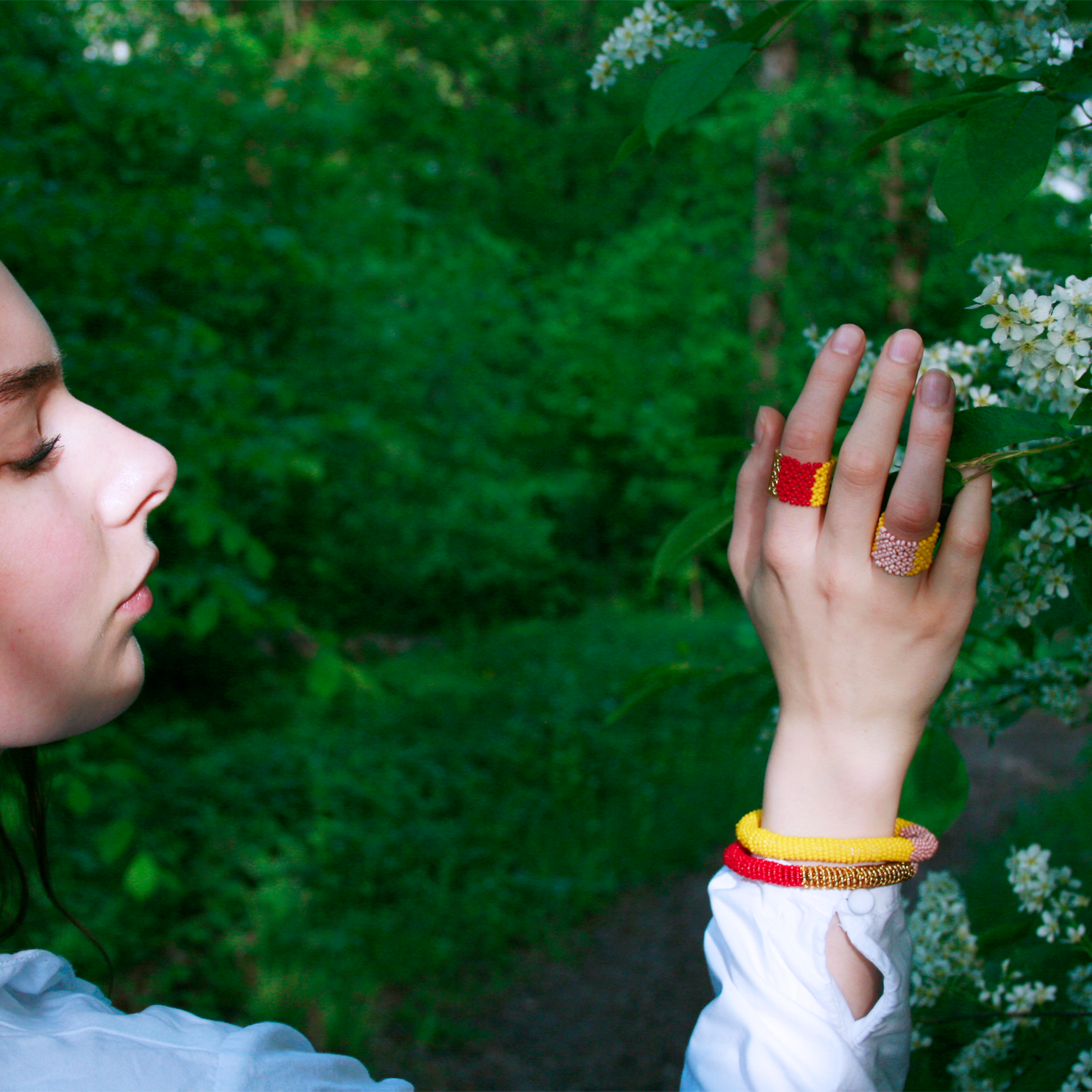 Tuubi ZicZac - Gold on Red