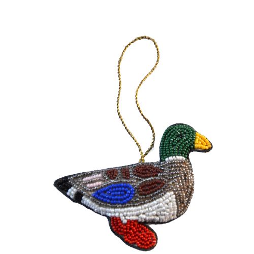 Ystävällinen sorsa joulukoriste.