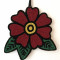 FLOWER red art wallart taide mums HR FLOWER red art wallart taide mums HR