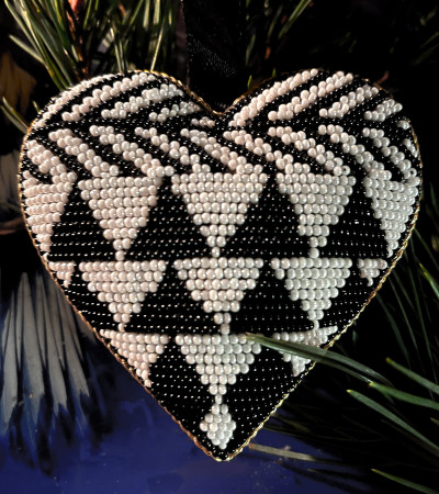 HEART bw decoration christmas mums finnish design koriste joulu HR HEART bw decoration christmas mums finnish design koriste joulu HR