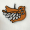 ORANGE BIRD wallart taide eettinen lintu mums HR ORANGE BIRD wallart taide eettinen lintu mums HR