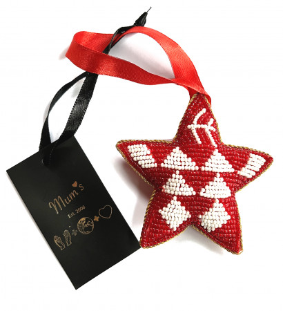 STAR red white deco mums HR STAR red white deco mums HR