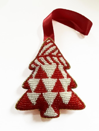 TREE red white Mums decoration HR TREE red white Mums decoration HR