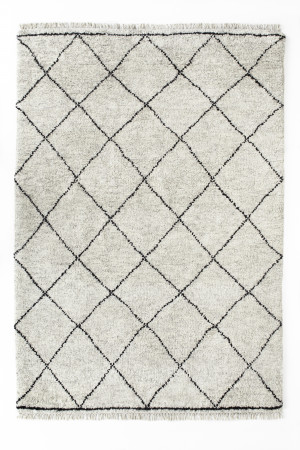 PARE Black on greyhound wool rug HR PARE Black on greyhound wool rug HR