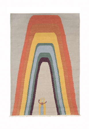 Rainbow sateenkaari wallrug ryijy taide ethical hr Rainbow sateenkaari wallrug ryijy taide ethical hr