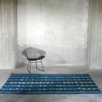 valhalla blue sininen midnight mums matto rug plantbasedadye kasvivarjatty hr