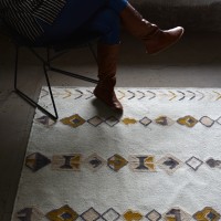 valhalla natural brtown woolrug villamatto  kasvivarjatty mums hr