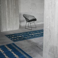 valhalla sininen pikkumatto suurimatto villamatto indigo kasvivarjatty kotimainen mums hr