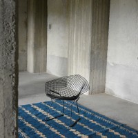 valhalla sininen villamatto blue rug plantbased kasvivarjatty mums finnish hr