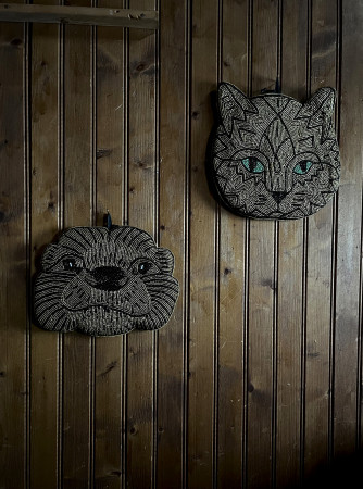 saukko kissa otter cat wallart nordic design finnish mums ethical hr saukko kissa otter cat wallart nordic design finnish mums ethical hr