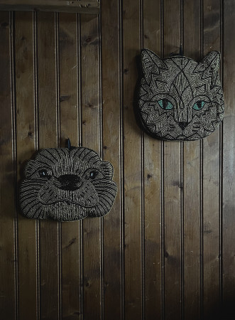 saukko kissa otter cat wallart shade nordic nature mums hr saukko kissa otter cat wallart shade nordic nature mums hr