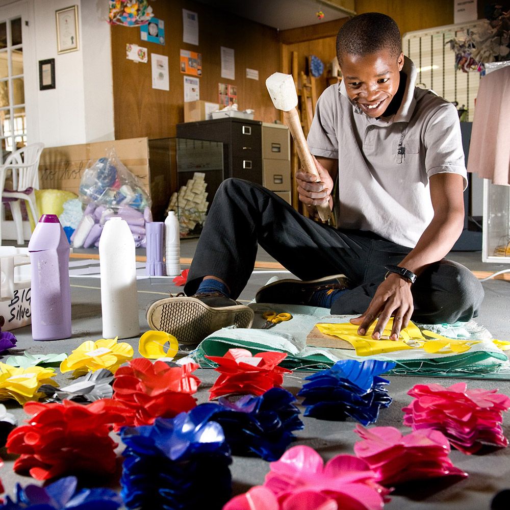 Mum's lampshades are all handmade at Heath Nash Studio in Cape Town