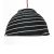Waterlily lampshade black and white