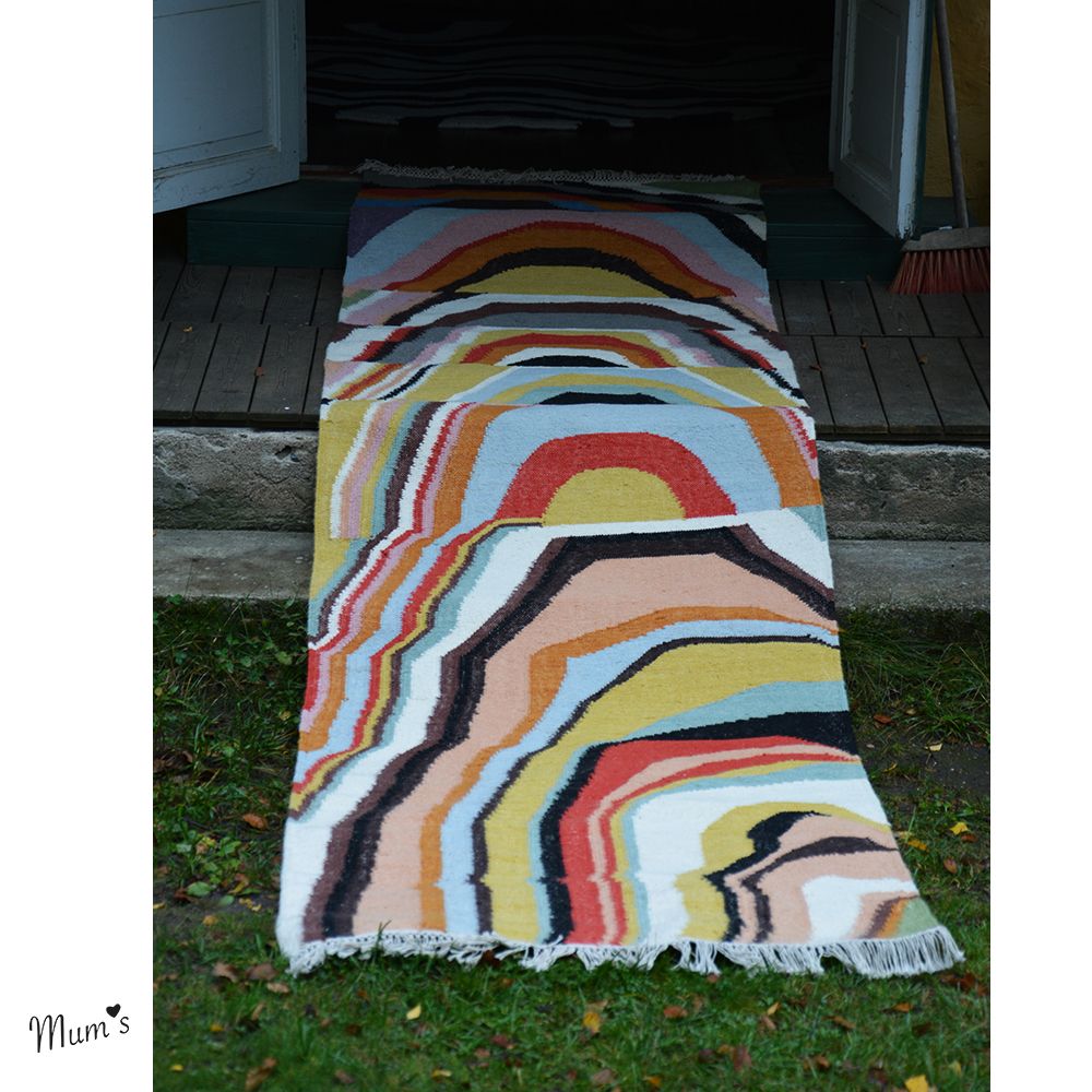 Laadukas ja kestävä villamatto, mikä piristää ja kaunistaa kodin. Monessa koossa ja toiveen mukaan. Rerilusti ja vastuullisesti valmistettu lähituotantona. Design Mum's Outi Puro.